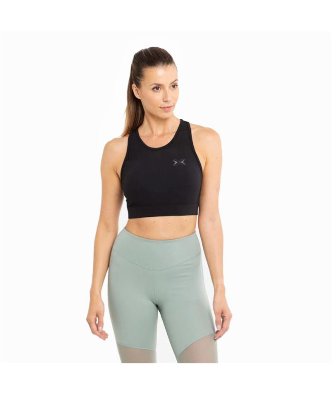 Sujetador deportivo Picsil Sport Top High Neck Premium Negro