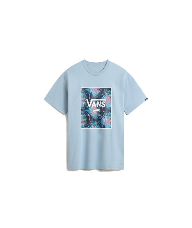 Camiseta Vans Caixa Classic Print Azul Homem