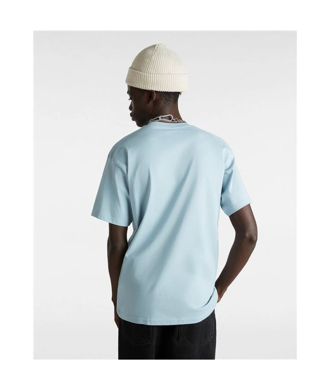 Camiseta Vans Caixa Classic Print Azul Homem