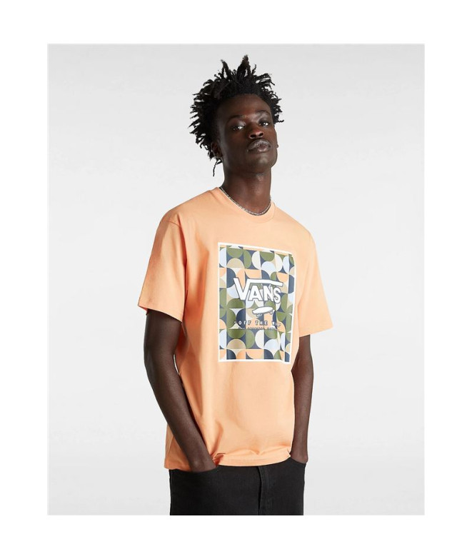 Camiseta Vans Classic Print Box Coral  Hombre