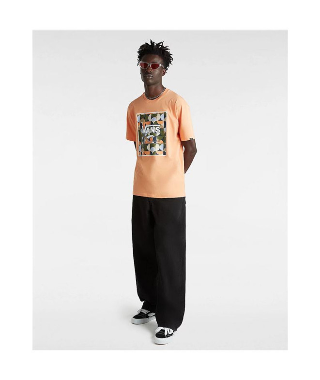 Camiseta Vans Classic Print Box Coral  Hombre