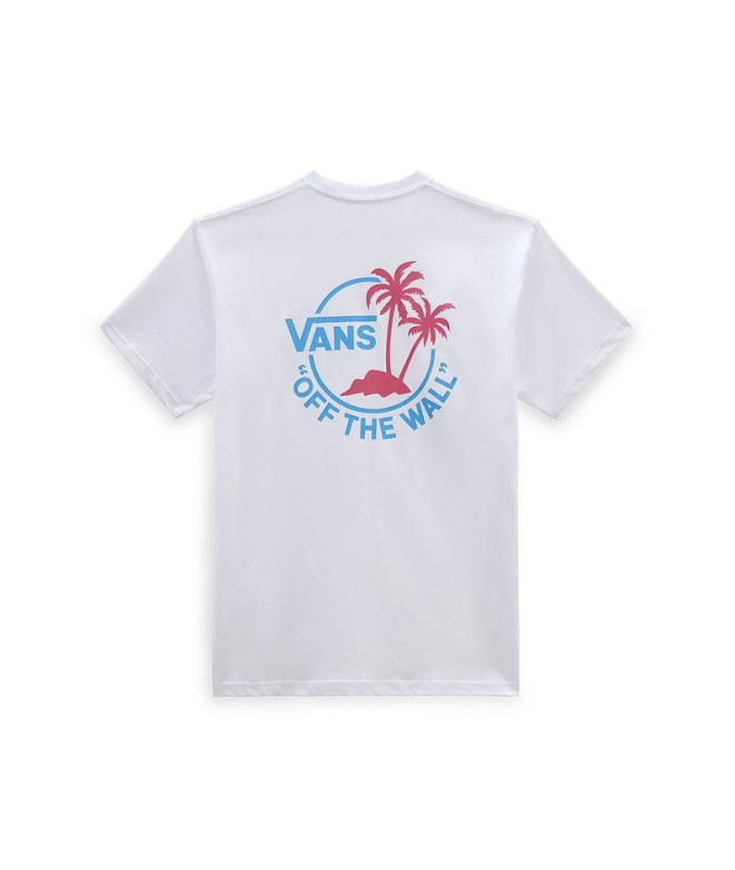 Camiseta Vans Classic Mini Dual Palm Blanco Hombre