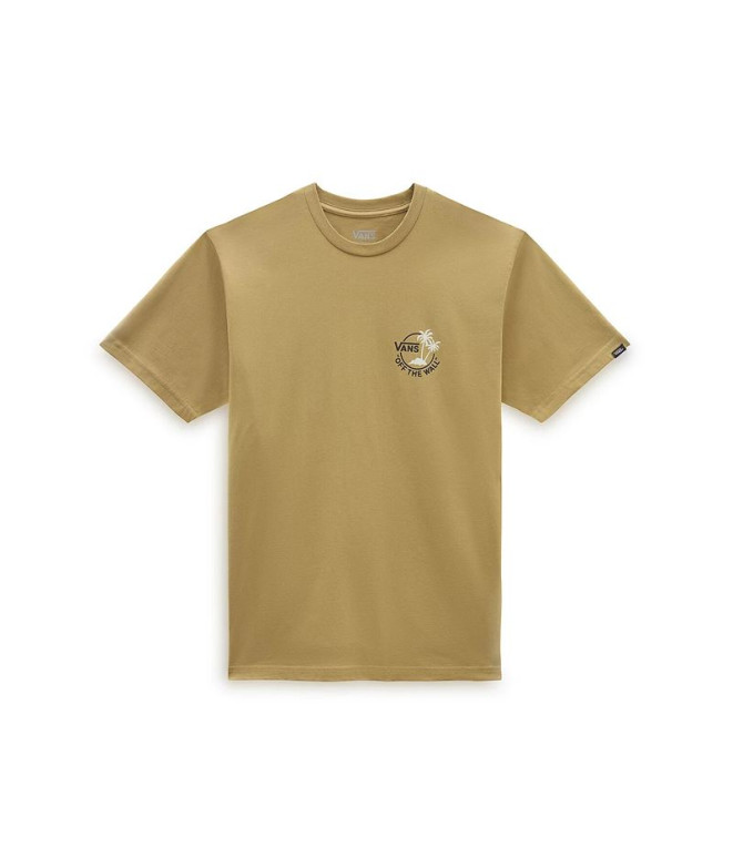 Camiseta Vans Classic Mini Dual Palm Beige Hombre
