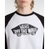 Camiseta Vans Estilo 76 Raglan Branco/Preto Homem