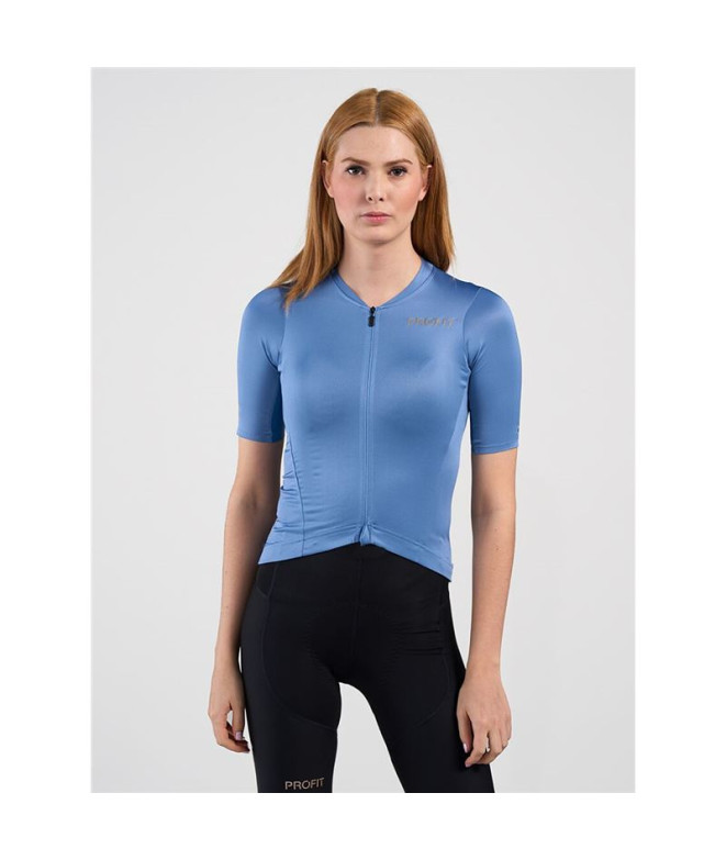 ciclismo Spiuk Mulher Camisola MC Profit Summer Blue