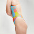 Fato de banho Natação Speedo Mulher de Allover Digital V-Back Azul/Coral
