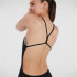 Bañador de Natación Speedo Endurance+ Thinstrap Negro Mujer