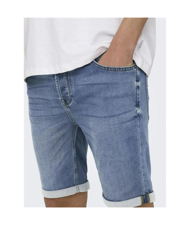 Calça Only & Sons Onsply Blue 8584 Blue Denim...
