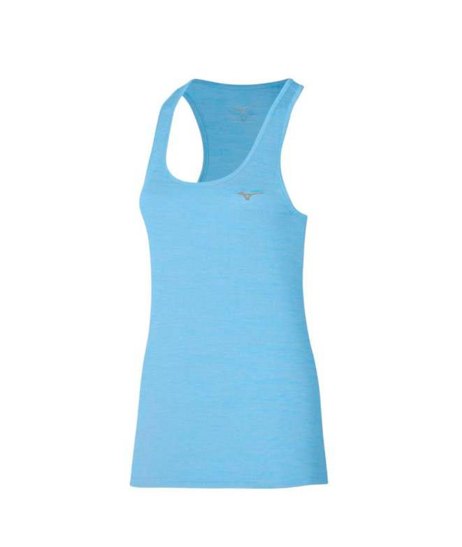 Camiseta Running Mizuno Mulher por Impulse Core Blue