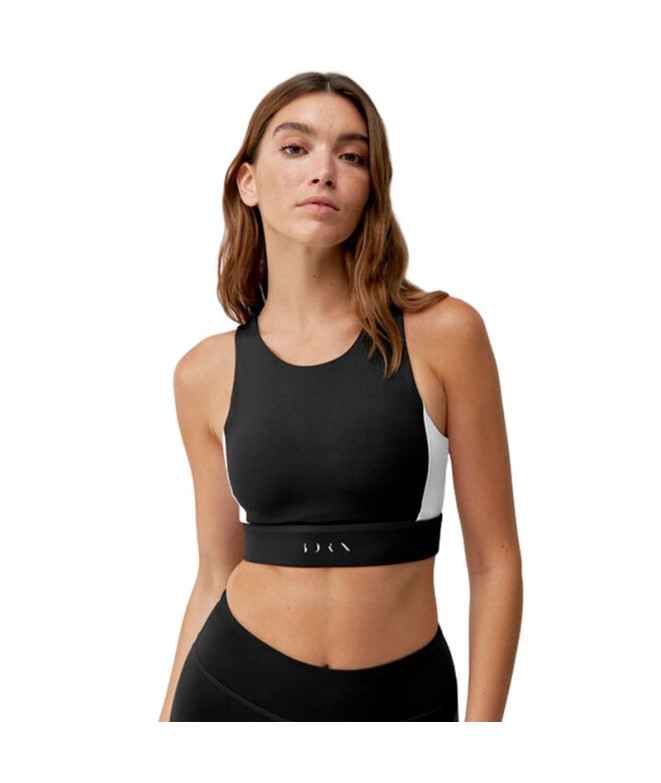 Top Born Living Yoga Latika Negro/Blanco Mujer
