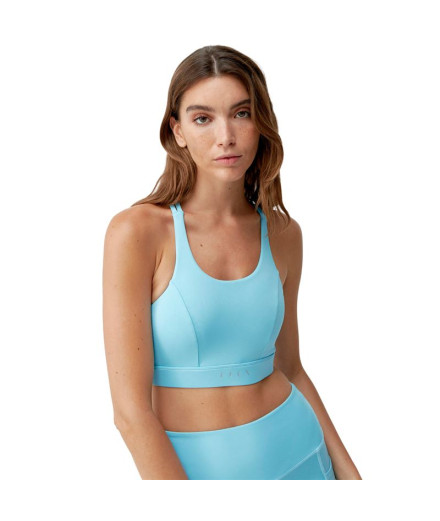 Top Born Living Yoga Cira Azul Mujer