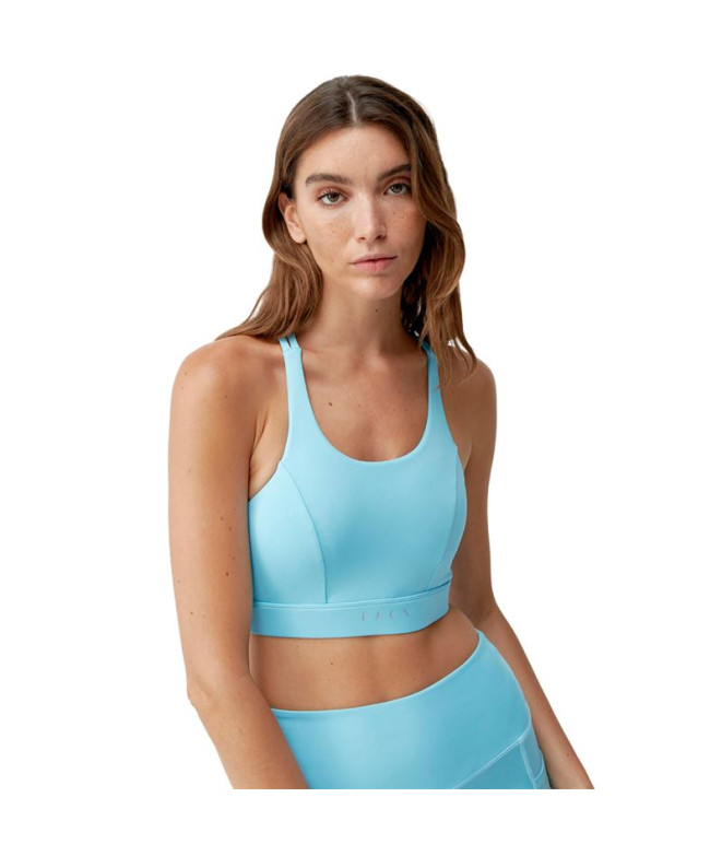 Top Born Living Yoga Cira Azul Mujer