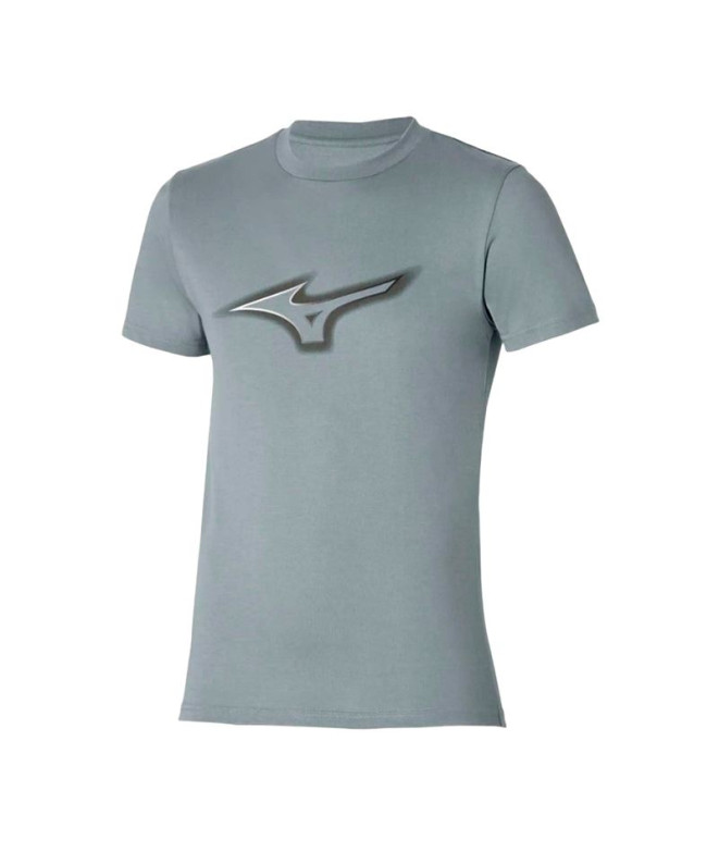 Camiseta por Fitness Mizuno RB Logo Cinzento Homem