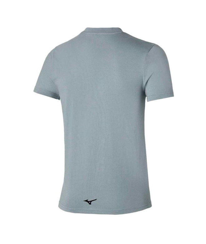 T-shirt by Fitness Mizuno RB Logo Gris Homme
