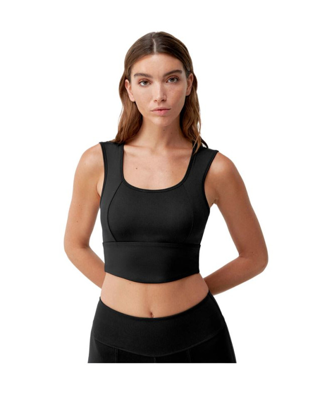 Top Born Living Yoga Alisha Negro Mujer