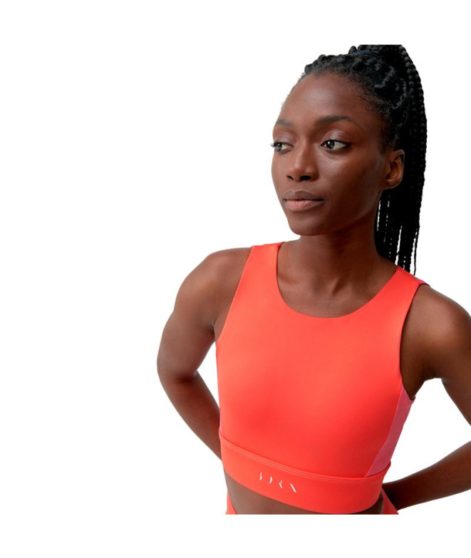 Top Born Living Yoga Latika Coral Mujer