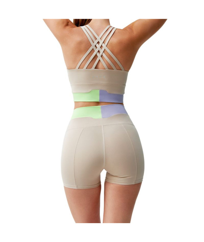 Top Born Living Yoga Kalinda Beige Mulher