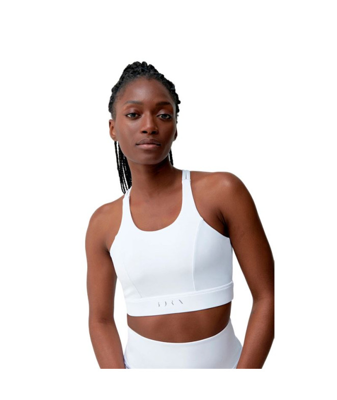 Top Born Living Yoga Cira White Mulher