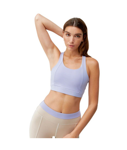 Top Born Living Yoga Navani Beige/Lavanda Mujer