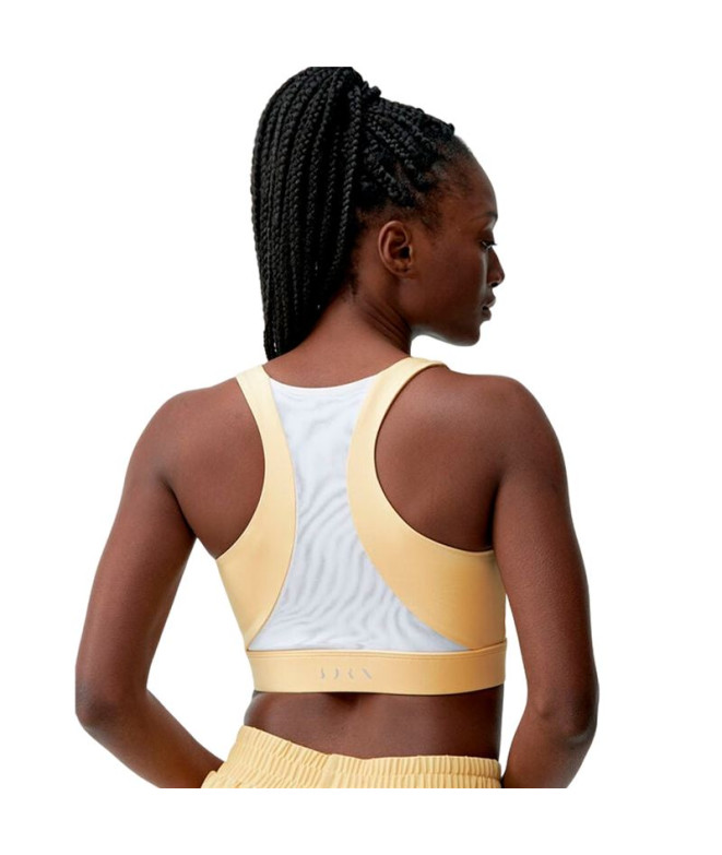 Haut Born Living Yoga Padma 2.0 Jaune/Blanc Femme