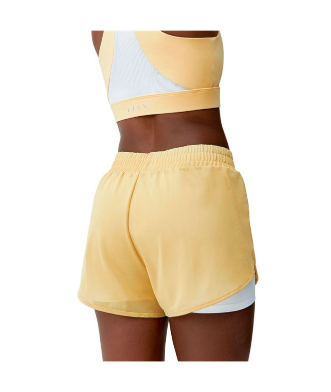 Calça Born Living Yoga Padma 2.0 Amarelo/Branco...