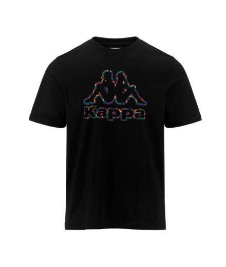 Camiseta Kappa Fario Graphik Negro Hombre Camiseta Kappa Fario Graphik Negro Hombre