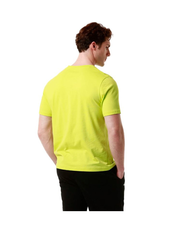 T-shirt Kappa Fario Graphik Jaune Homme