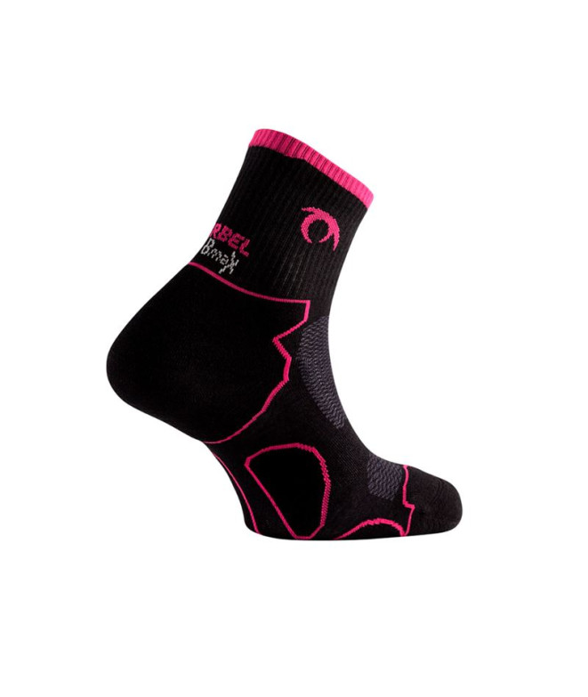 Meias de Lurbel Earth Three Preto/Fuchsia