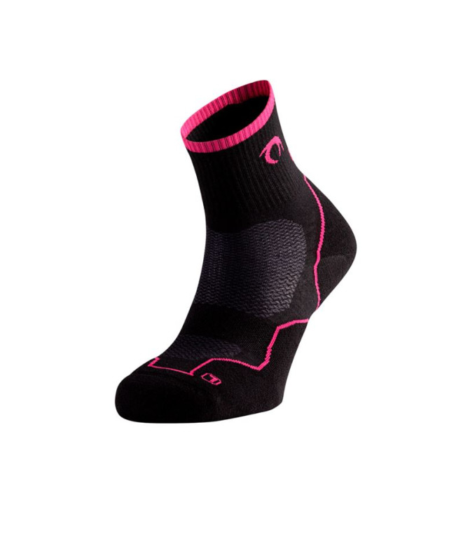 Chaussettes de Lurbel Terre Trois Noir/Fuchsia