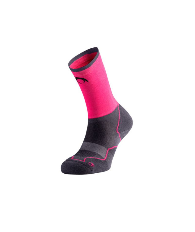 Meias de Lurbel Desafio Five Comp Marengo/Fuchsia