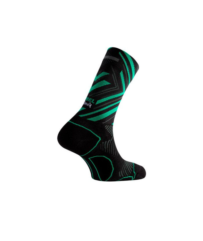 Chaussettes de Lurbel Distance Iti Five Black/Green Golf