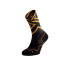 Meias de Lurbel Distance Iti Five Preto/Amarelo Âmbar