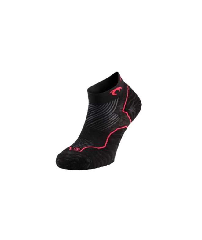 Calcetines de Running Lurbel Tiwar Two Negro/Fucsia