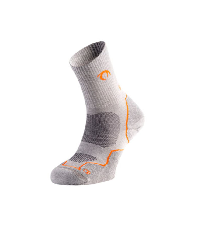 Chaussettes de Lurbel Earth Four Ice Grey/Orange