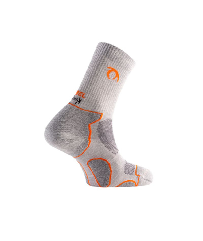 Chaussettes de Lurbel Terre Four Gris Glace/Orange
