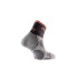 Meias de Lurbel Desafio Four Cinza Gelo/Coral