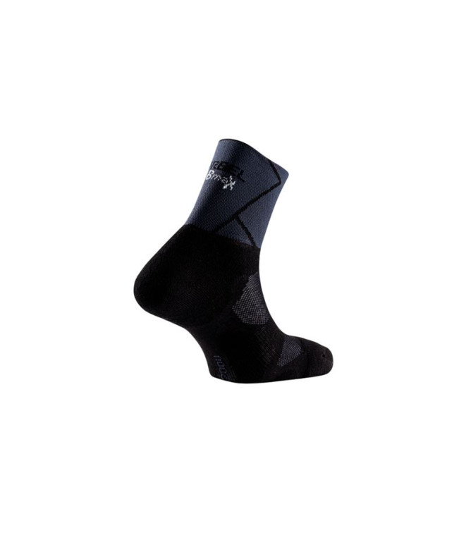 Meias de Trail Lurbel Track Four Preto/Marengo