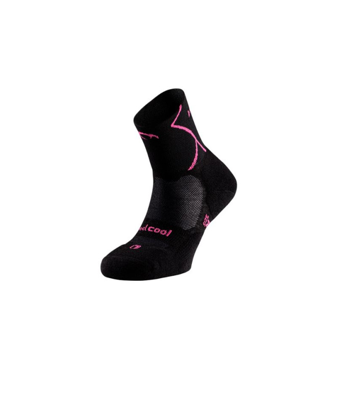 Chaussettes de Trail Lurbel Track Four Noir/Fuchsia