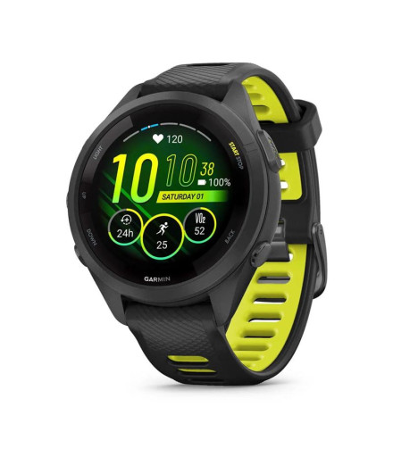 Relógio Garmin Forerunner 265S Preto/Amarelo Relógio Garmin Forerunner 265S Preto/Amarelo