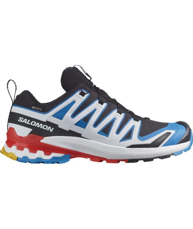 Chaussures trail Salomon de Low XA Pro 3D V9 GTX Blanc/Bleu