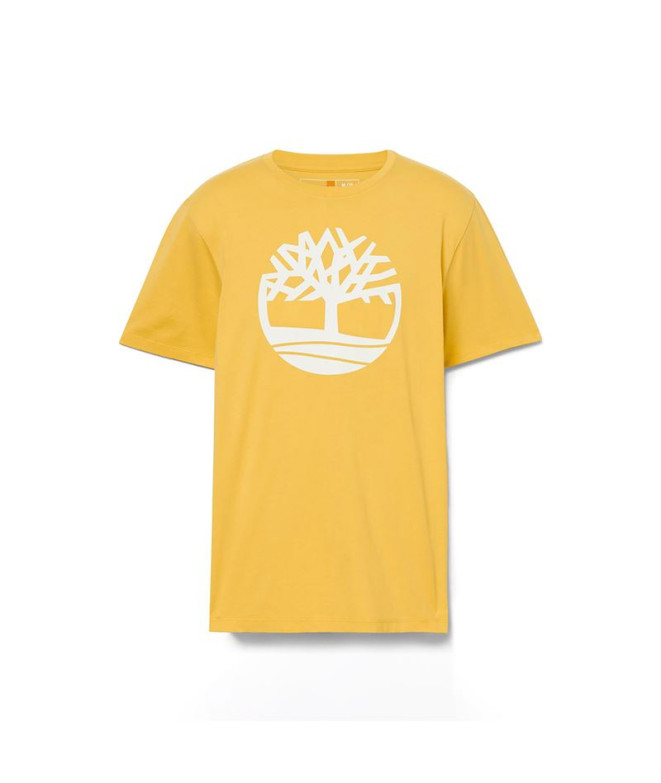 Camiseta Timberland Manga curta Mimosa com logótipo da árvore do rio Kennebec Homem