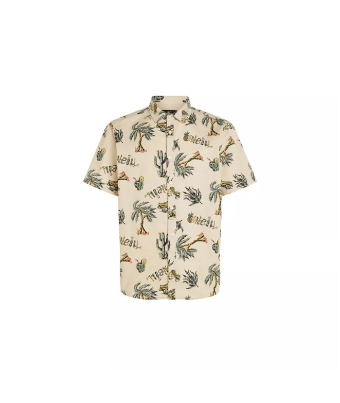 Camisa O'Neill Mix & Match Beach Beige Venice Beach Homem