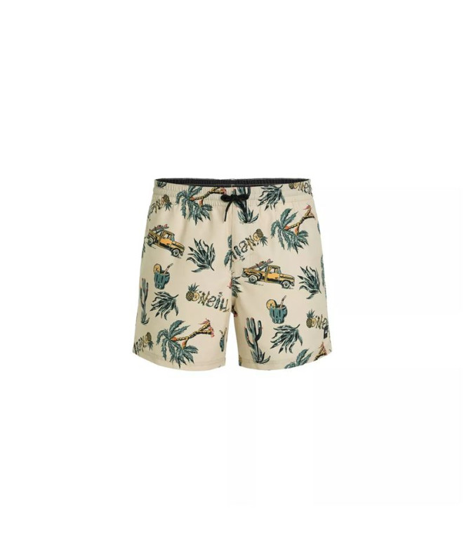 Bañador O'Neill Mix & Match Cali Print 15'' Beige Hombre