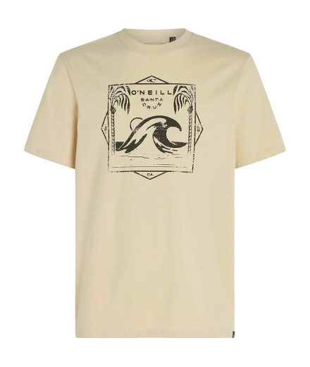 Camiseta O'Neill Mix & Match Wave Beige Hombre