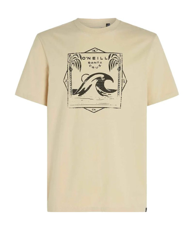 Camiseta O'Neill Mix & Match Wave Beige Hombre
