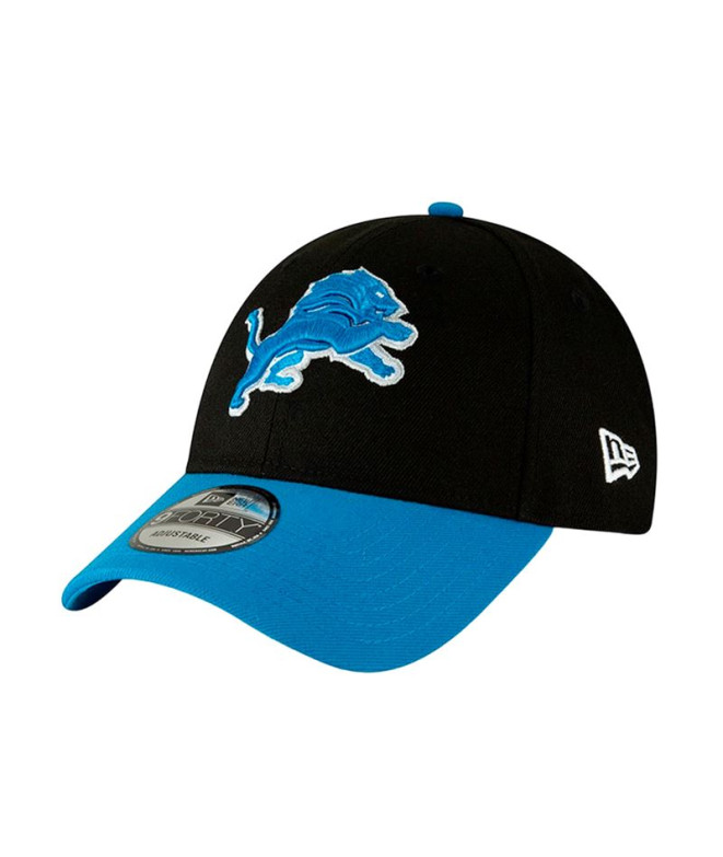 New Era Cappellino Detroit Lions 9FIFTY – Nero Su Nero, Snapback Regolabile, 100% Poliestere