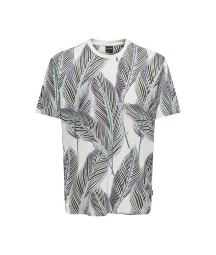 T-shirt Only & Sons Onskobe Reg Banana Leaf Cloud Dancer... T-shirt Only & Sons Onskobe Reg Banana Leaf Cloud Dancer...