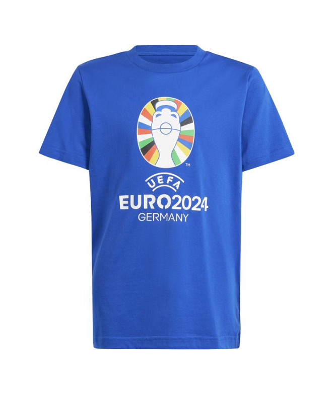 Camiseta de Futebol adidas Emblema oficial Infantil Azul