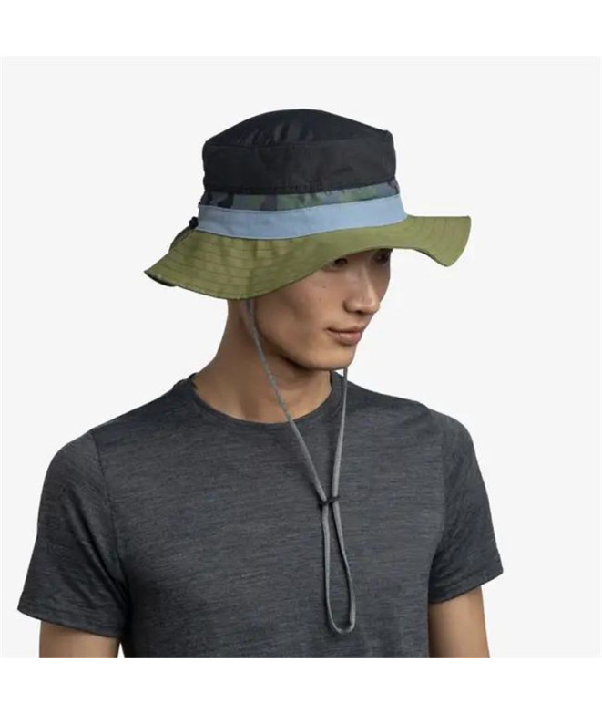 Chapeau de Running Buff Enob Vert/Noir