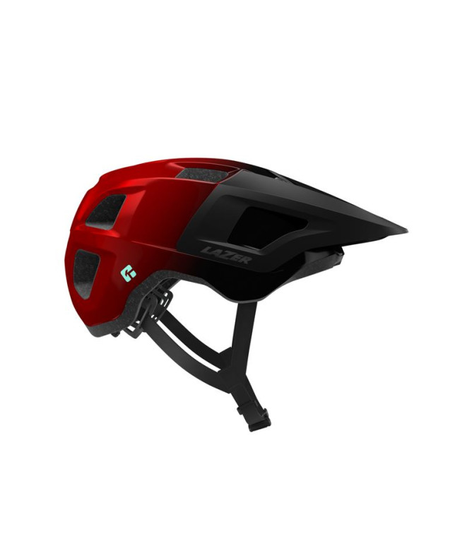 Capacete ciclismo Lazer de Capacete Lupo KinetiCore Preto/Vermelho